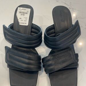 Black Slide Sandals ( Never Been Worn Outside)
